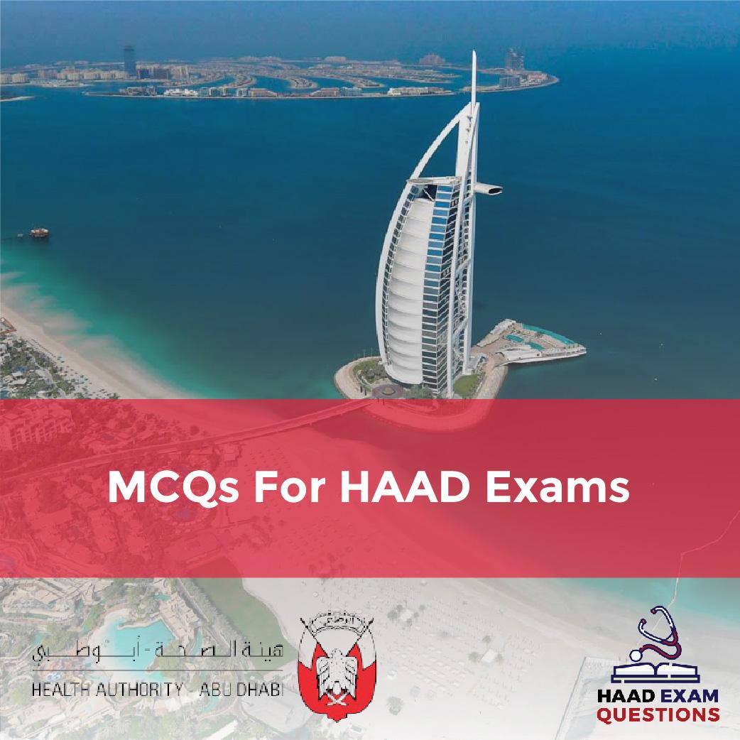 MCQs for HAAD Exam