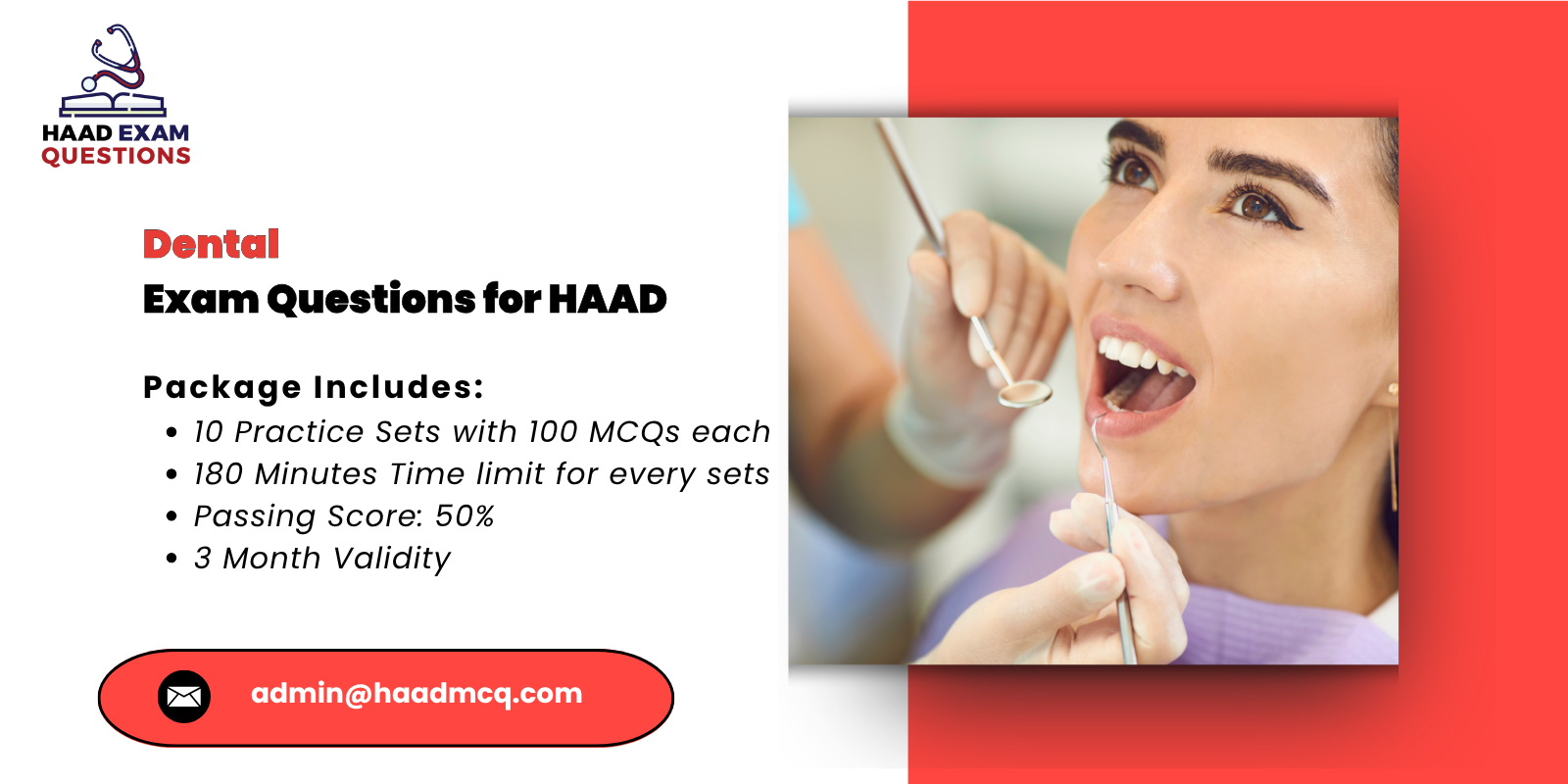 dental Exam Questions for HAAD