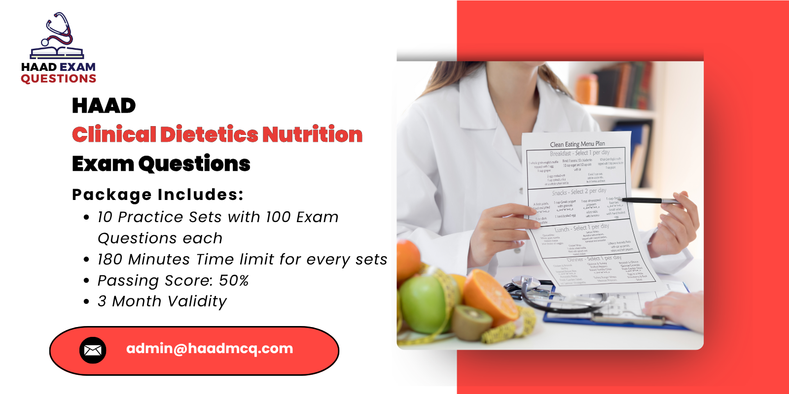 HAAD Clinical Dietetics Nutrition Exam Questions