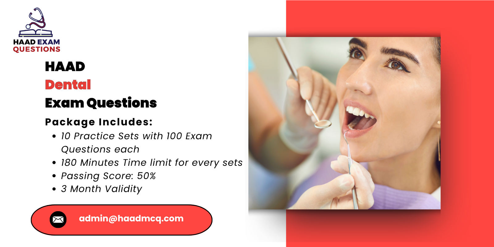 HAAD Dental Exam Questions