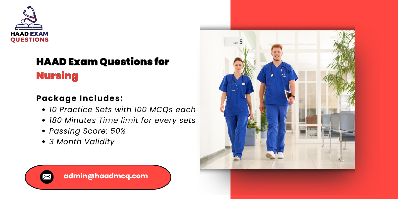 HAAD Exam Questions for Nursing