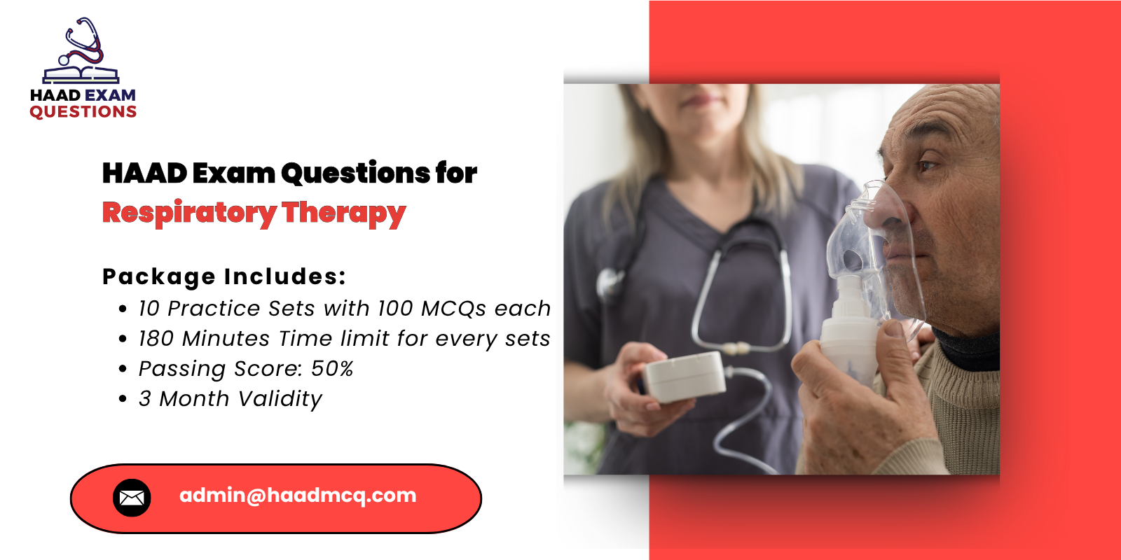 HAAD Exam Questions for respiratory therapy