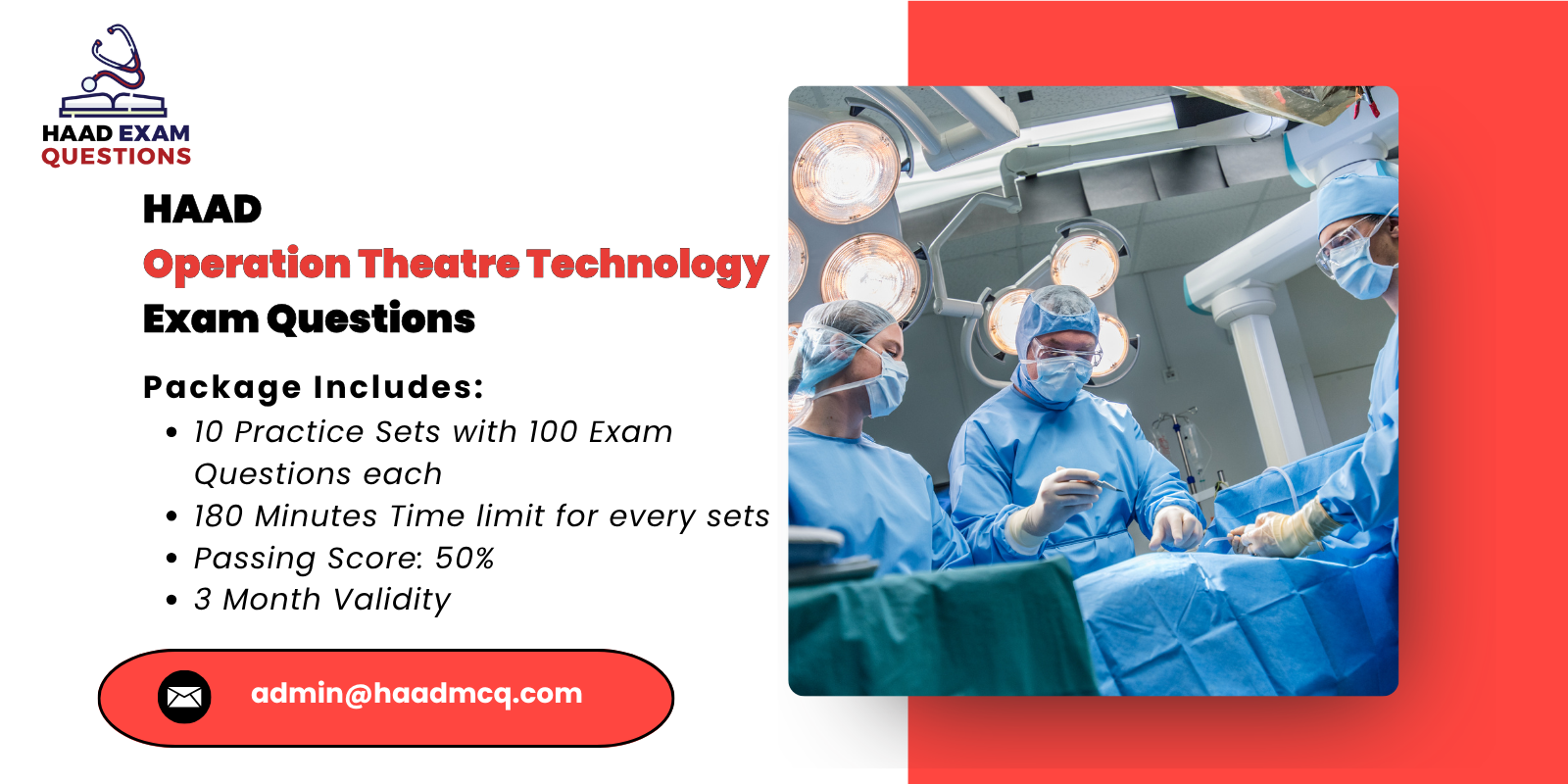 HAAD Operation Theatre Technology Exam Questions