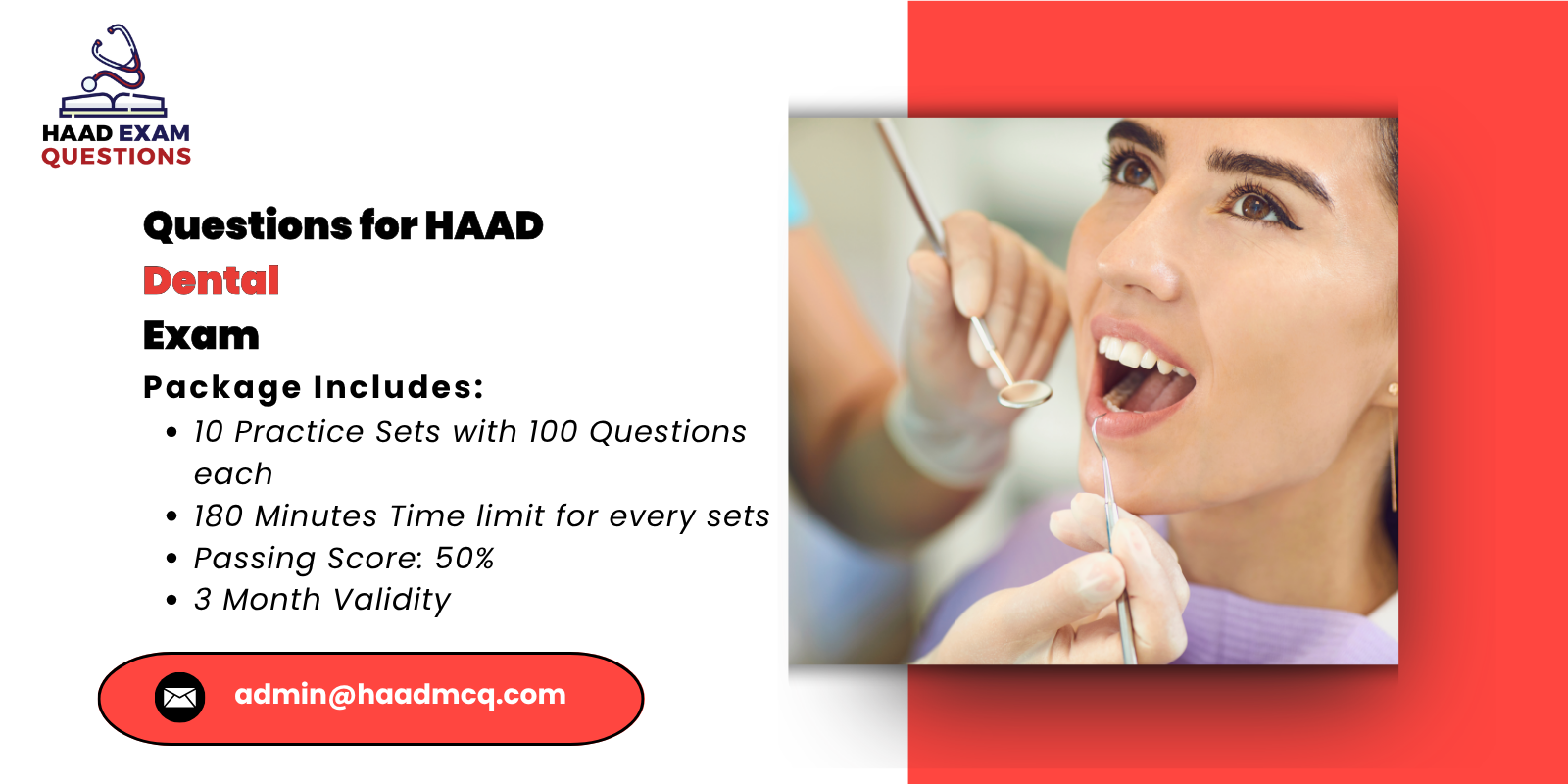 Questions for HAAD Dental Exam