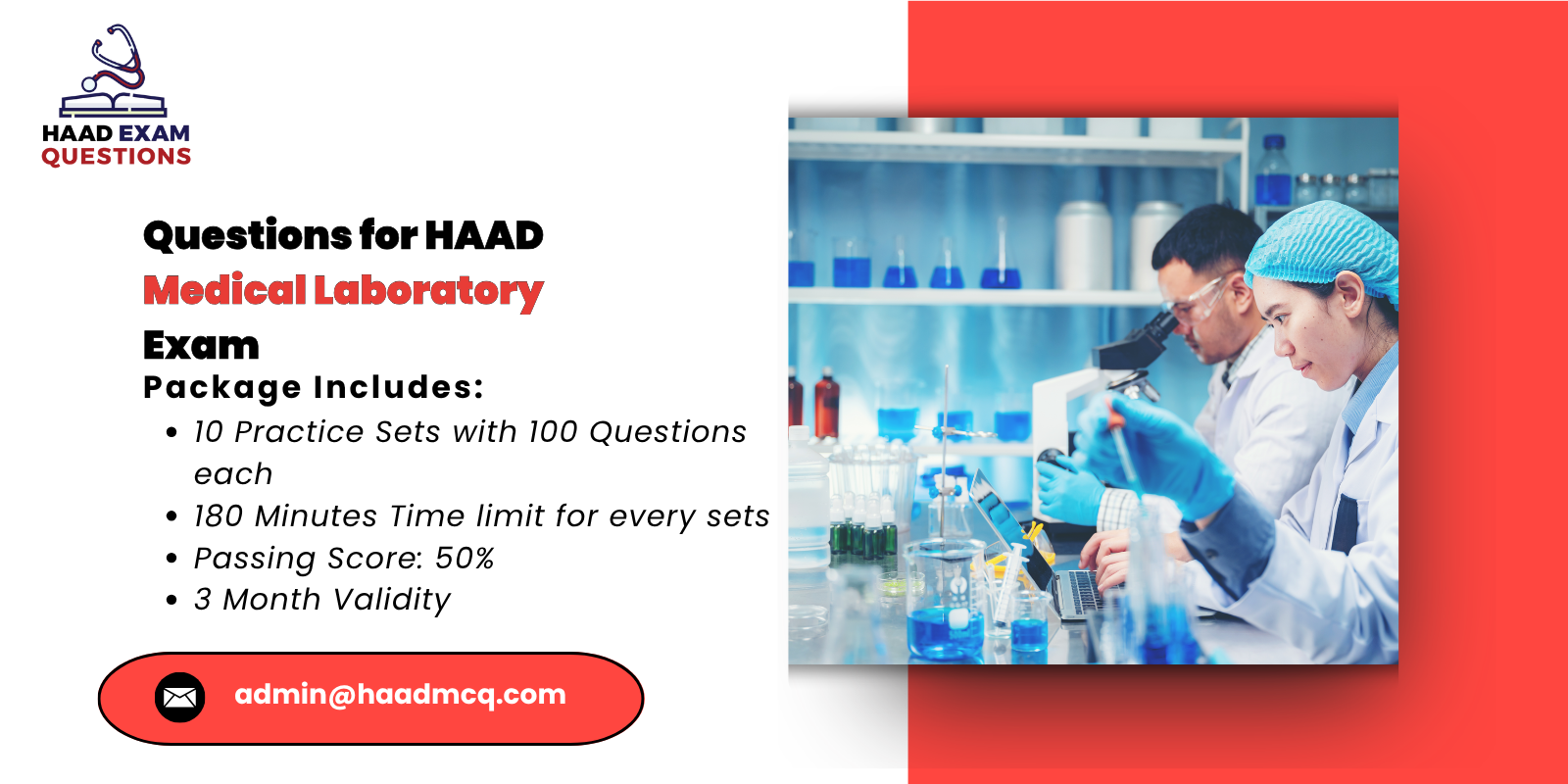 Questions for HAAD Medical Laboratory Exam