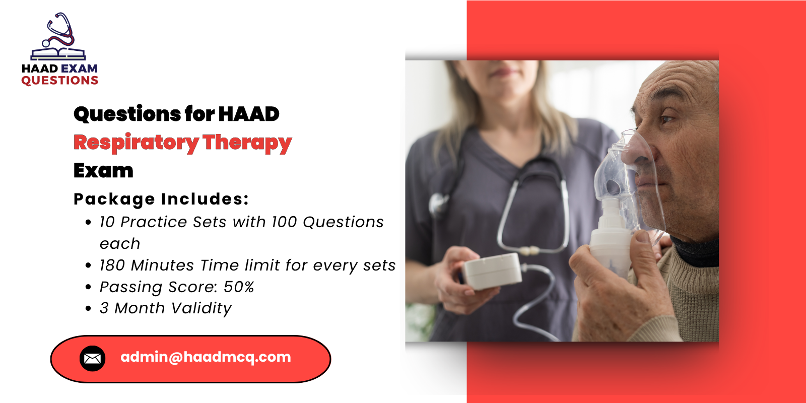 Questions for HAAD Respiratory Therapy Exam