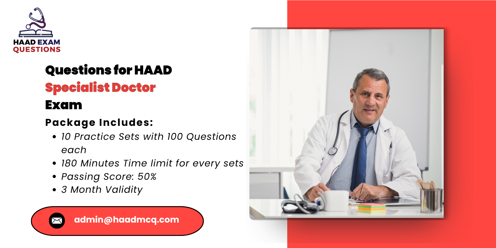 Questions for HAAD specialist doctor
