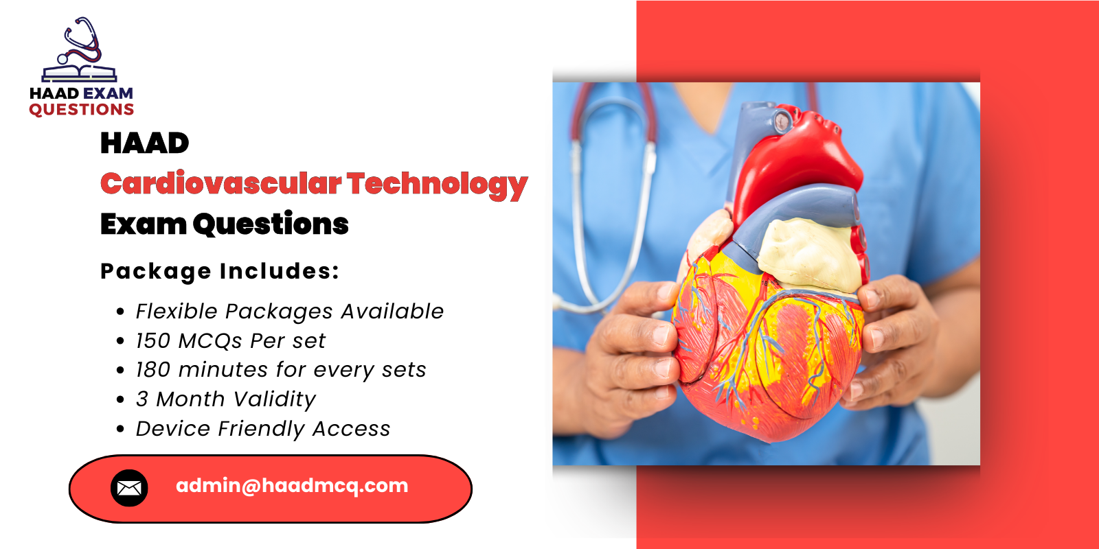 HAAD Cardiovascular Technology Exam Questions