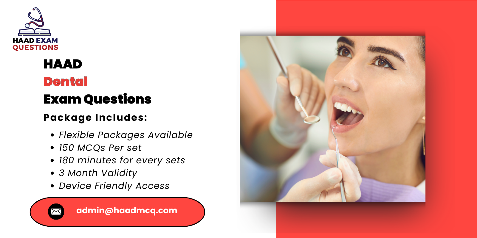 HAAD Dental Exam Questions