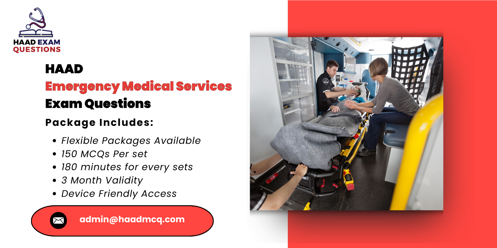 HAAD Emergency Medical Services Exam Questions
