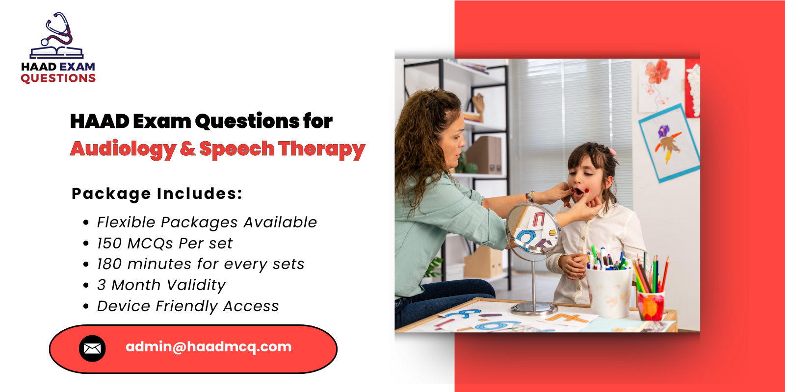 HAAD Exam Questions for Audiology & Speech Therapy