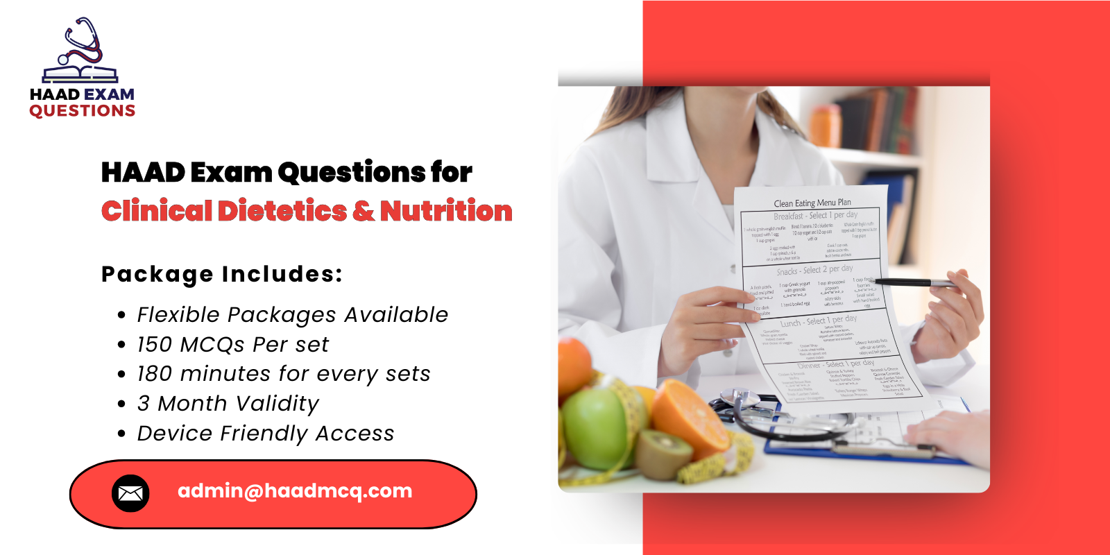 HAAD Exam Questions for Clinical Dietetics & Nutrition