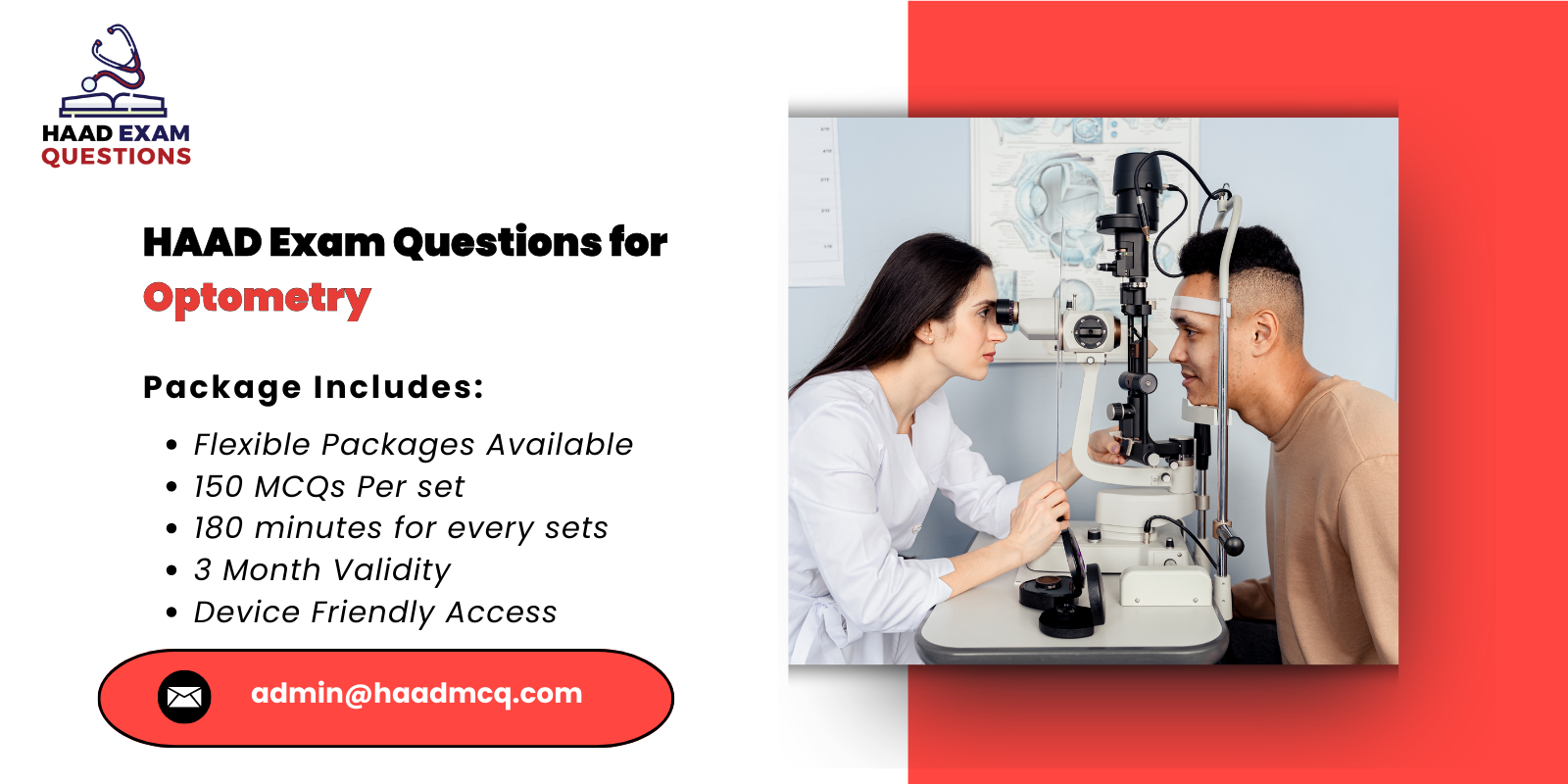 HAAD Exam Questions for Optometry