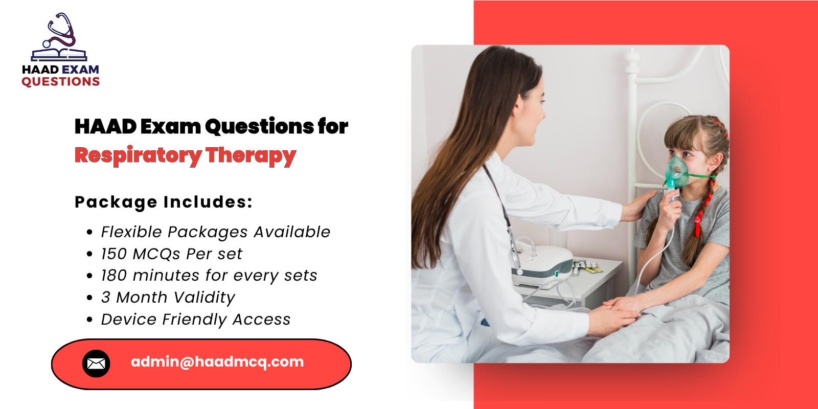 HAAD Exam Questions for Respiratory Therapy