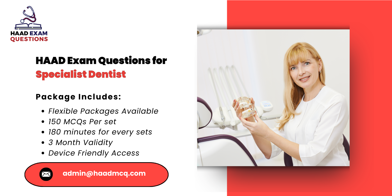 HAAD Exam Questions for Specialist Dentist