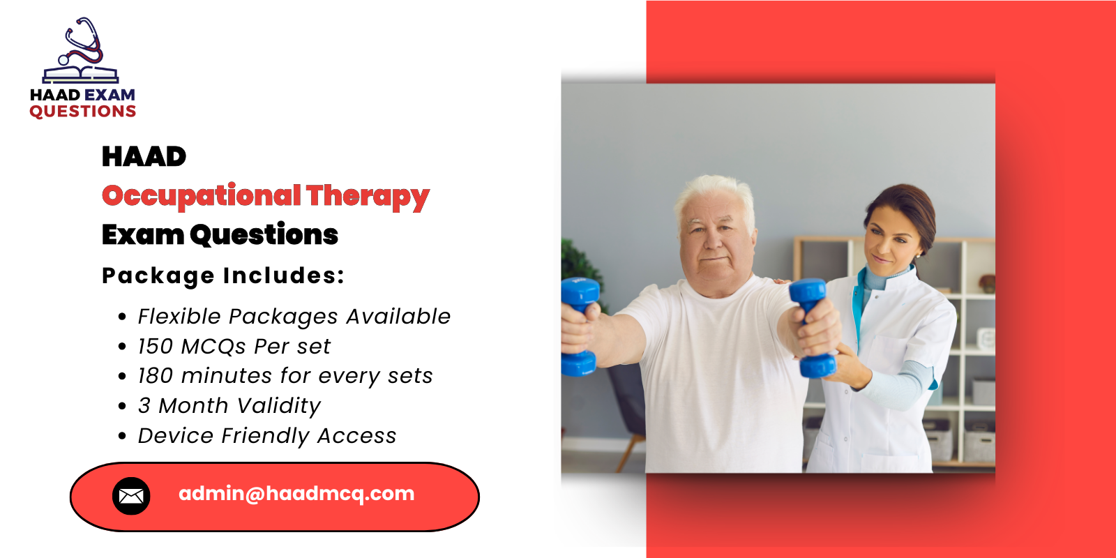 HAAD Occupational Therapy Exam Questions