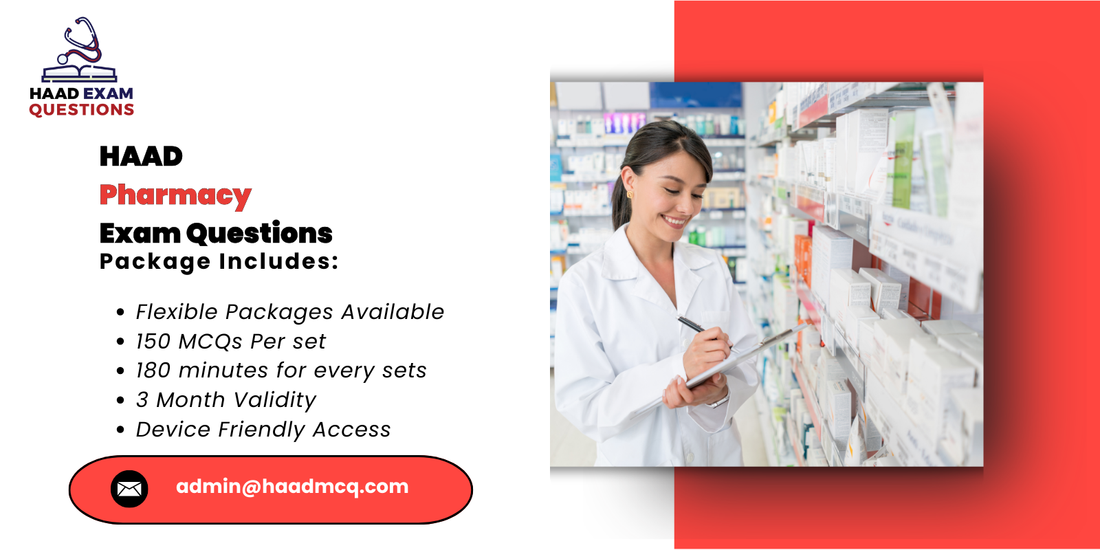 HAAD Pharmacy Exam Questions