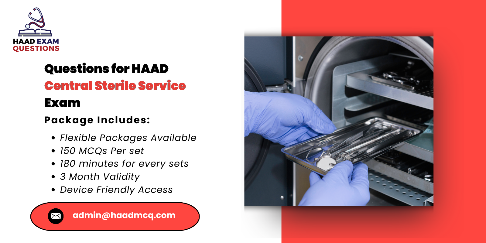 Questions for HAAD Central Sterile Service Exam