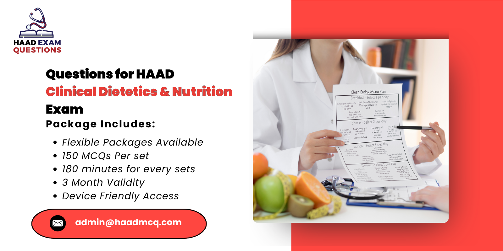 Questions for HAAD Clinical Dietetics & Nutrition Exam