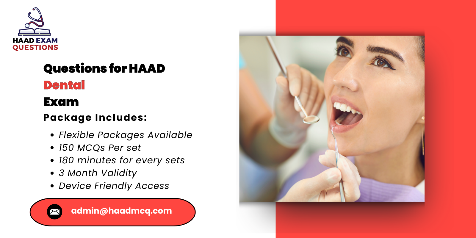 Questions for HAAD Dental Exam