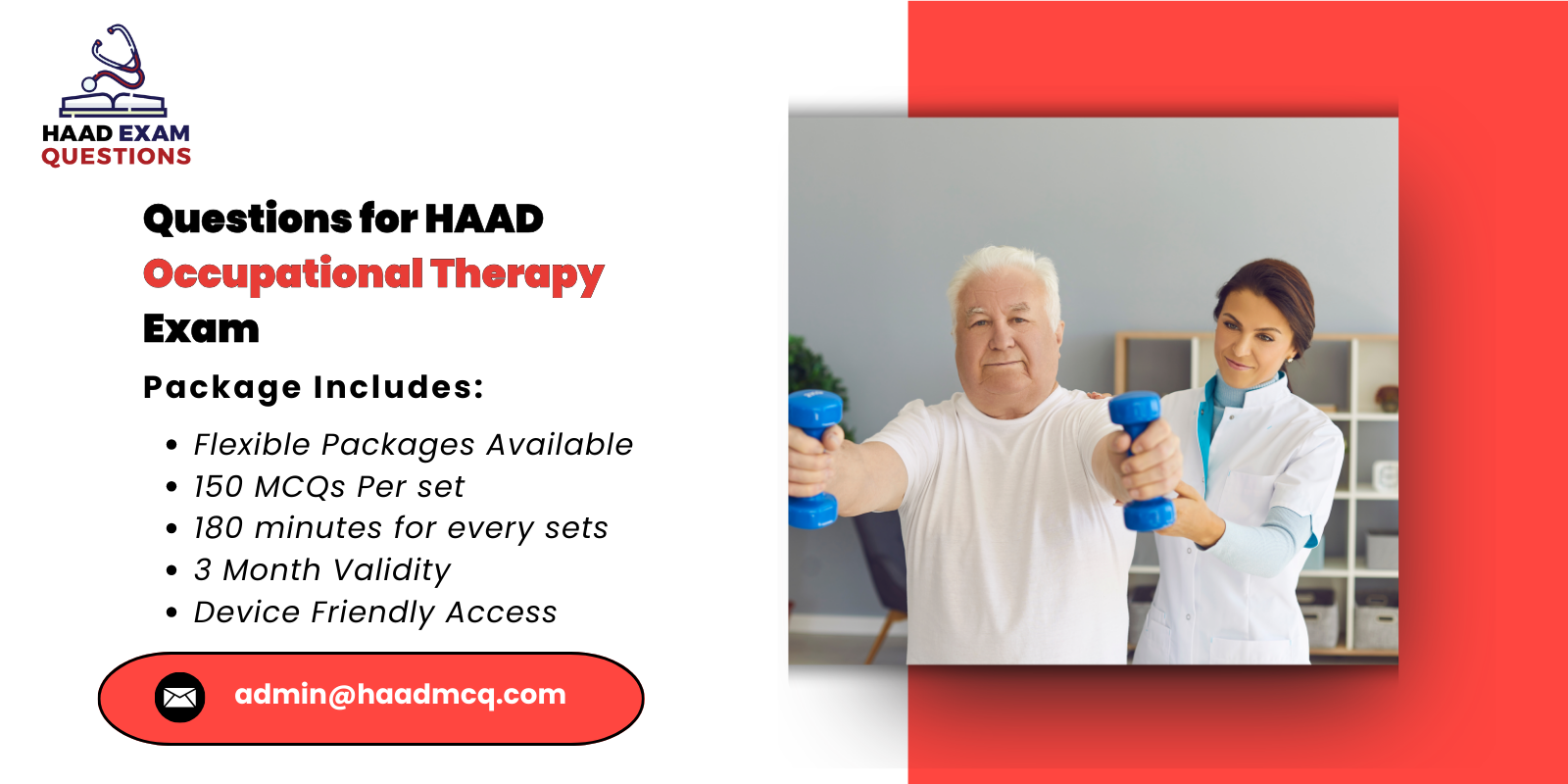 Questions for HAAD Occupational Therapy Exam