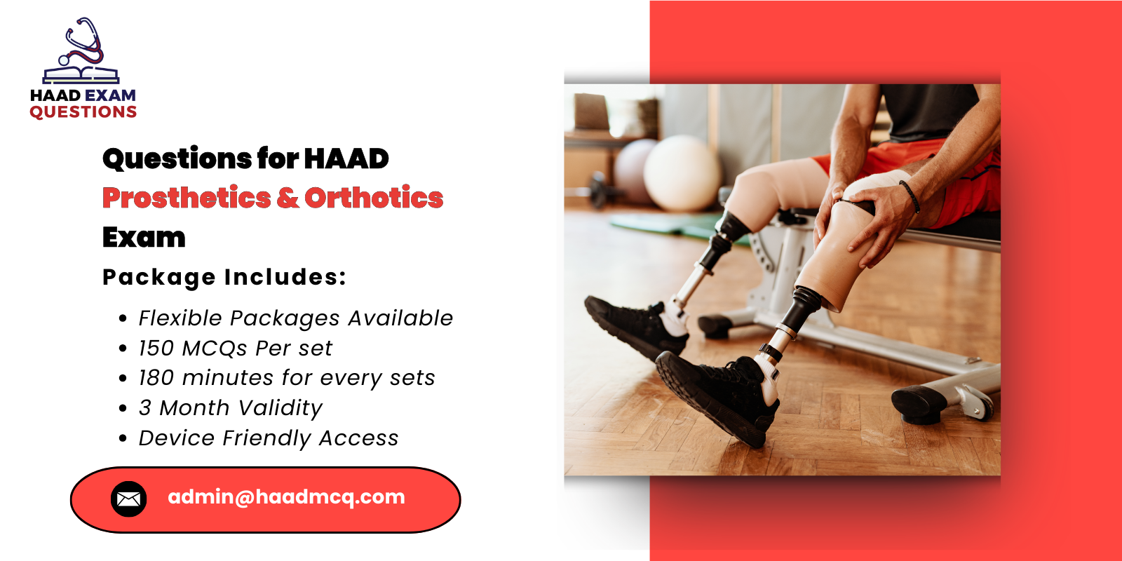Questions for HAAD Prosthetics & Orthotics Exam