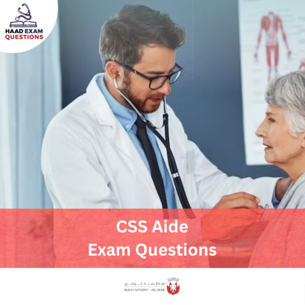 HAAD CSS Aide Exam Question