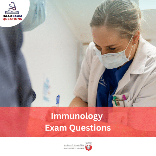 HAAD Immunology Exam Questions